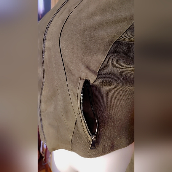 π« Mark New York Olive Moto Jacket β Size Large π« - Picture 7 of 8